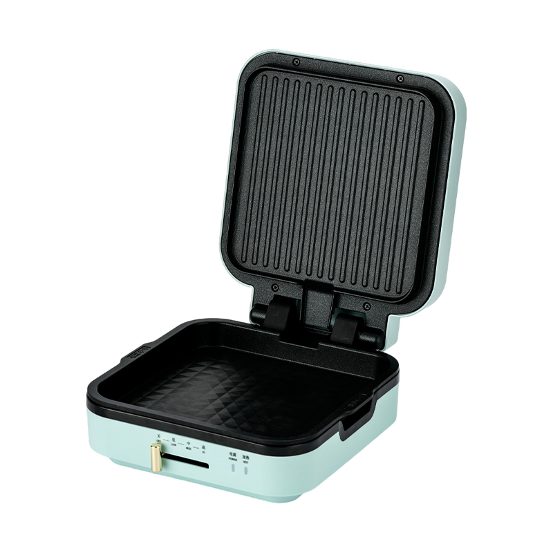 BJX-S018 24x24 cm grillmaskin med temperaturkontroll och avtagbara tallrikar