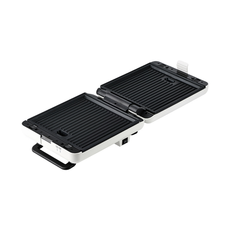 BJX-S026 4-skiva 180° öppen grill- och smörgåsmaskin med kontroll i 3 nivåer och oljedroppbricka