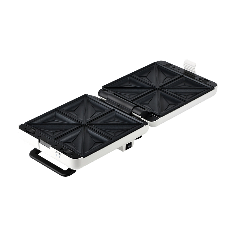 BJX-S026 4-skiva 180° öppen grill- och smörgåsmaskin med kontroll i 3 nivåer och oljedroppbricka