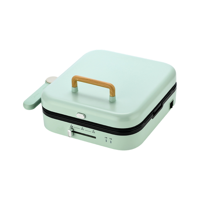 BJX-S022 28x28cm 180° Öppning och stängning Temperaturkontroll Avtagbar tallrik Stor grill